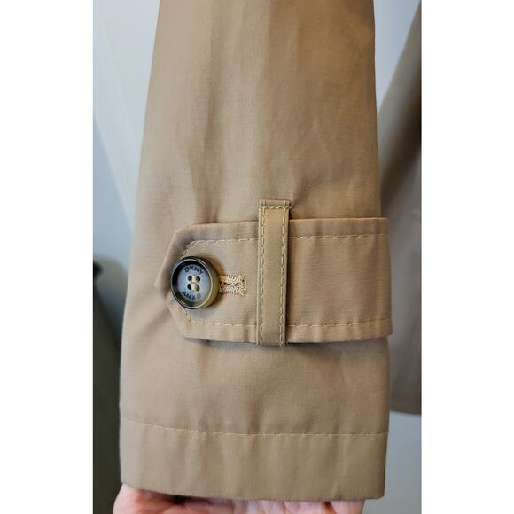 DKNY Classic Tan Trench Coat Women’s Size X-Small Belted Double-Breasted Lightwe - Picture 6 of 13